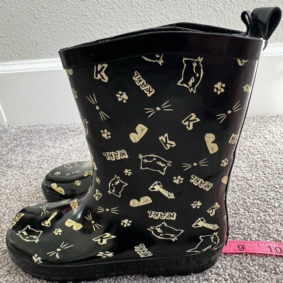 KARL LAGERFELD Kids Rain Boots Size 7 - Picture 6 of 6